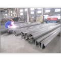 hot dip galvanized steel electric octagonal lighting poles